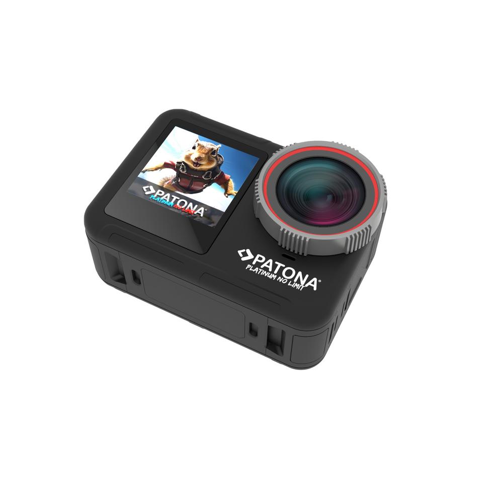 BIG SET PATONA Action Cam Life SL5 6K 90fps 64MP EIS 170° 7G Baterie Ładowarka Dual 64GB Karta Akcesoria