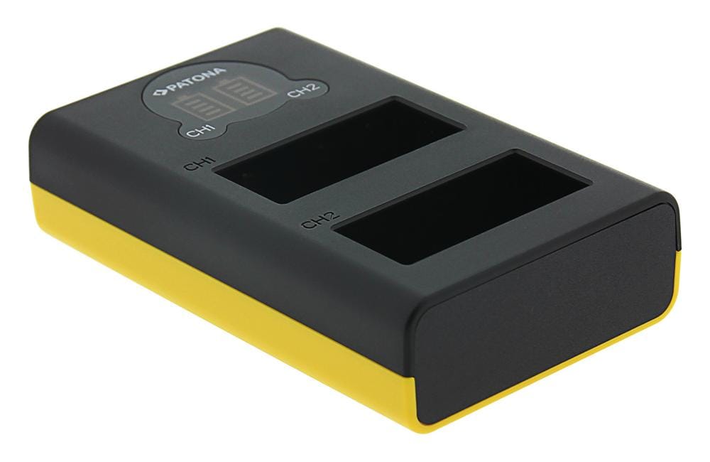 Carregador USB Dual LCD PATONA para Fuji NP‑W126 HS30 EXR HS30EXR HS-30EXR HS33 EXR HS33EXR HS-33EXR XP