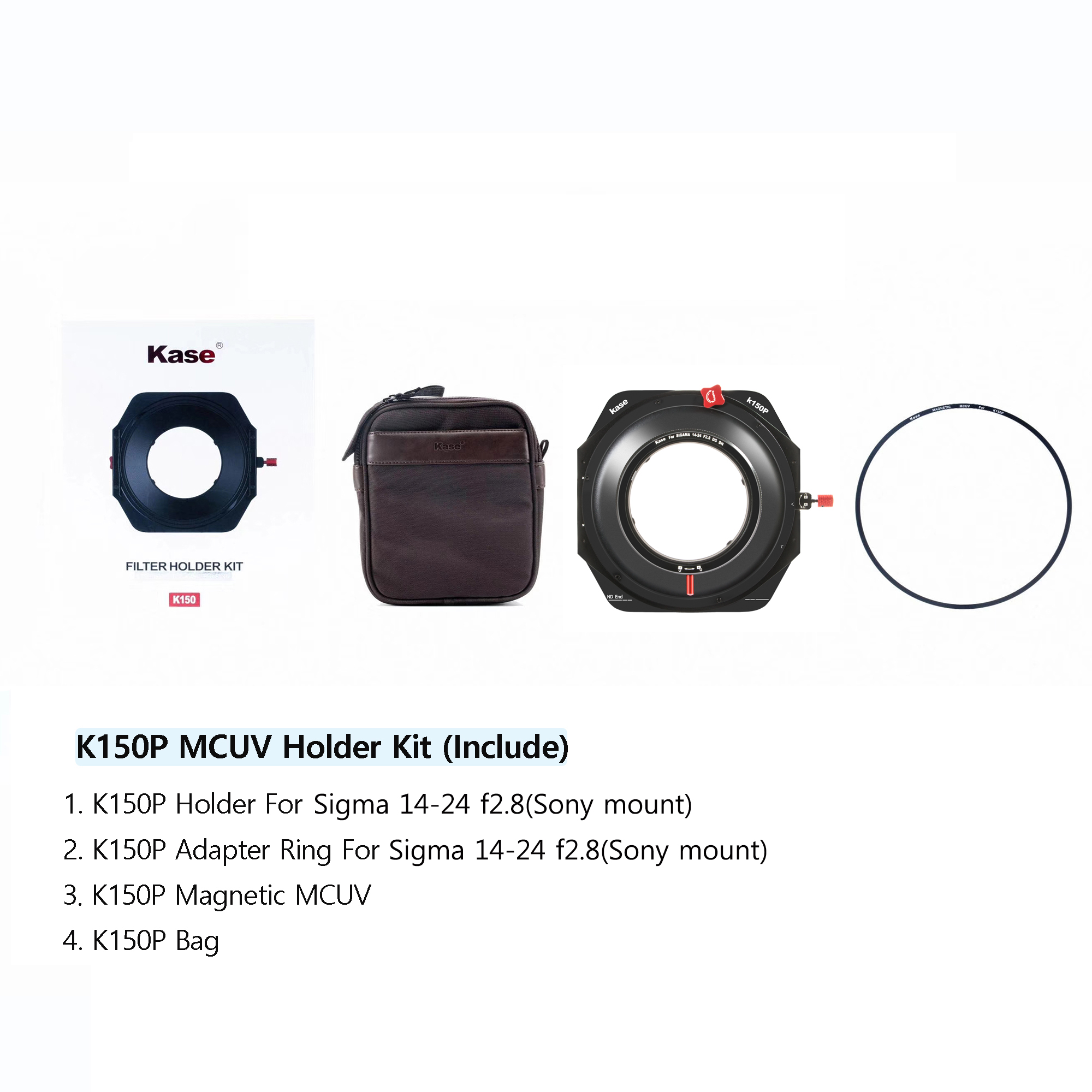 K150P Sigma 14-24mm F2.8 DG DN Set 3 incl. Filter Holder Bag MCUV Filter