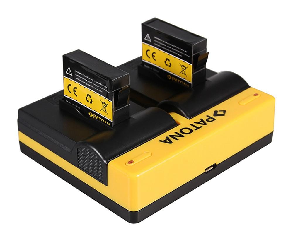 PATONA Dual Ładowarka do GoPro AHDBT-401 Hero4 Black Edition Hero5 Black z kablem Micro-USB PATONA Dual Ładowarka do GoPro AHDBT-401 Hero4 Black Edition Hero5 Black z kablem Micro-USB