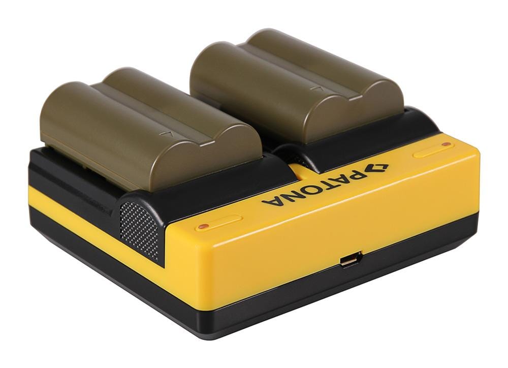 Caricatore Dual PATONA per Canon BP-511 EOS 650 10D 20D 20Da 300D 300D 40D CMV500 D30, incluso Micro-USB
