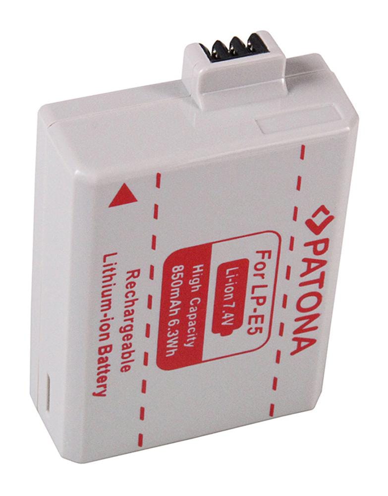 PATONA Batteria per Canon LP‑E5 LPE5 EOS 450D EOS 450D EOS450D EOS1000 PATONA Batteria per Canon LP‑E5 LPE5 EOS 450D EOS 450D EOS450D EOS1000