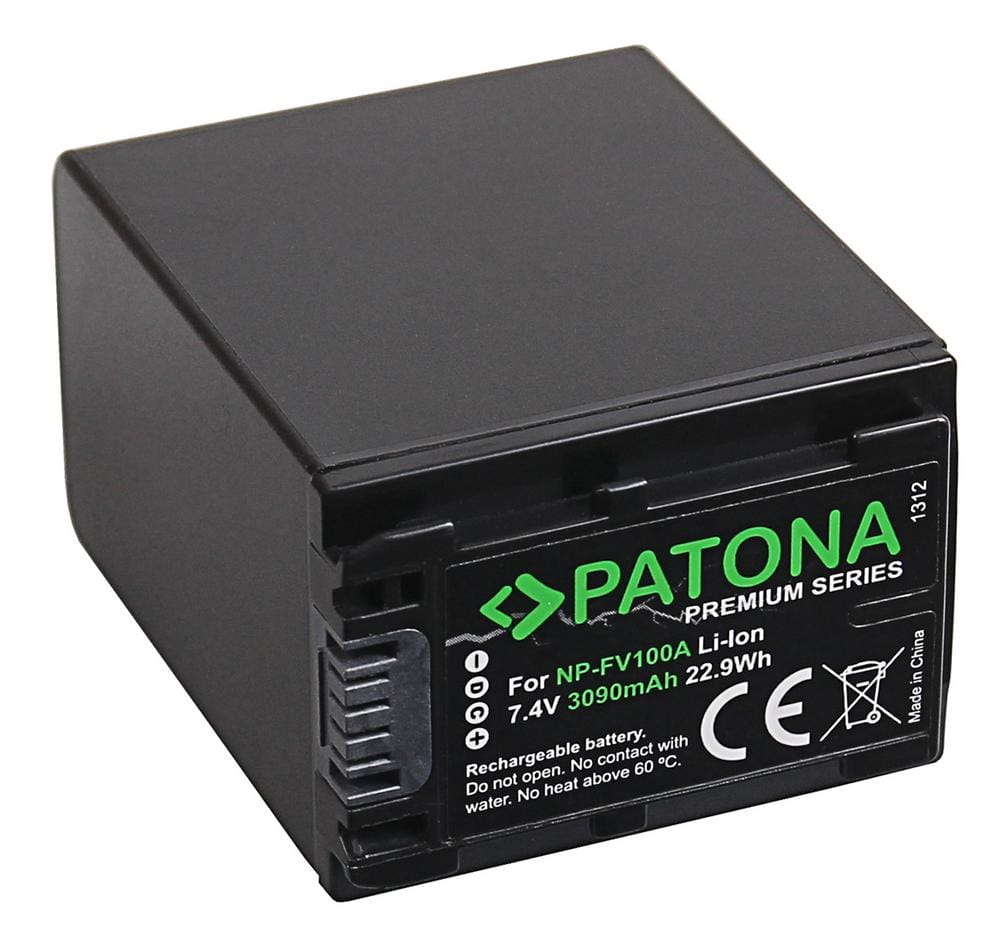 PATONA Premium Batería para Sony NP-FV100 FDR-AX40 FDR-AX45 FDR-CX680 NEX-VG30