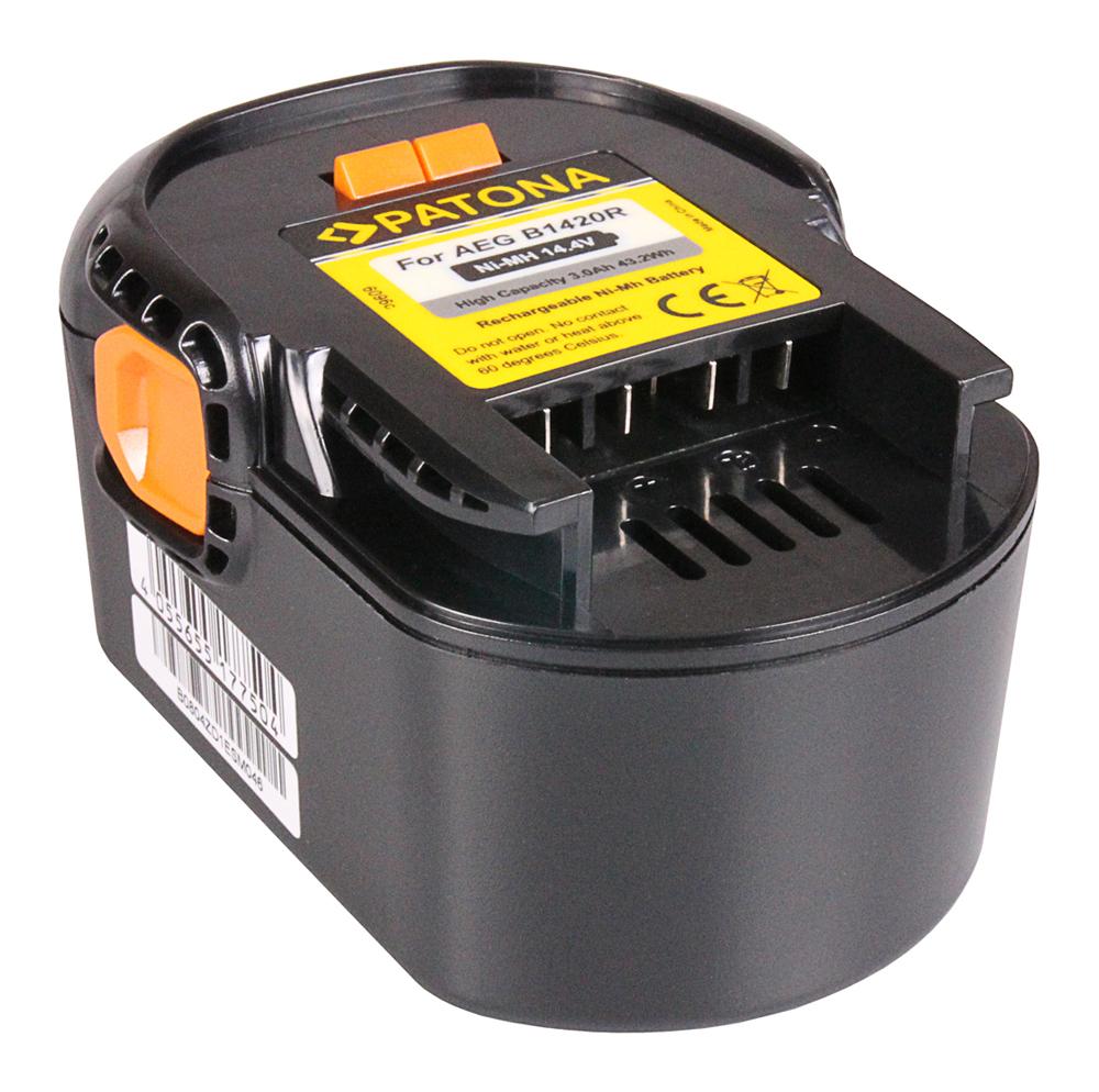 PATONA Batterie pour AEG BBM 14 STX‑R BS 14 X BS 14 XN BS 14 X‑R BS 14G BS14 GNC BSB – 14,4 V 3000 mAh Ni‑MH PATONA Batterie pour AEG BBM 14 STX‑R BS 14 X BS 14 XN BS 14 X‑R BS 14G BS14 GNC BSB – 14,4 V 3000 mAh Ni‑MH