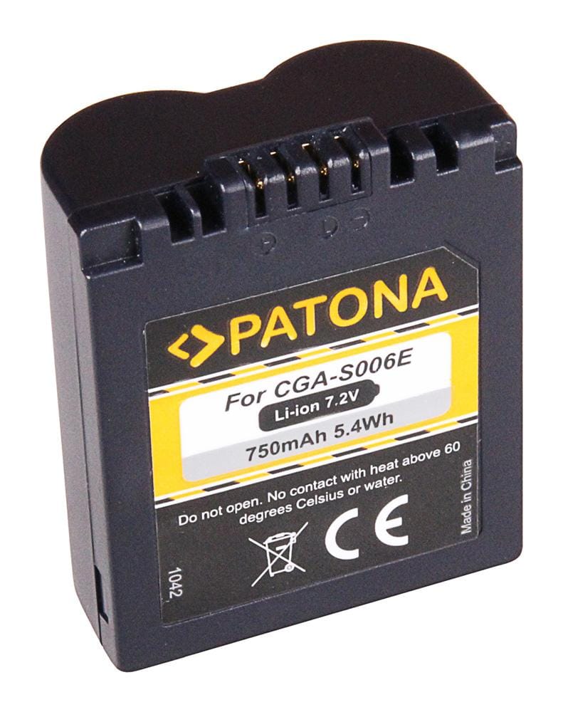 PATONA batteria per Panasonic CGA-S006E Lumix DMCFZ 8 DMC-FZ 8 DMCFZ18 DMC-FZ18 PATONA batteria per Panasonic CGA-S006E Lumix DMCFZ 8 DMC-FZ 8 DMCFZ18 DMC-FZ18