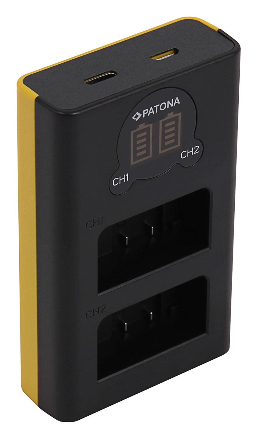PATONA Dual LCD USB Charger for Nikon EN-EL25 Z30 Z50 Z fc