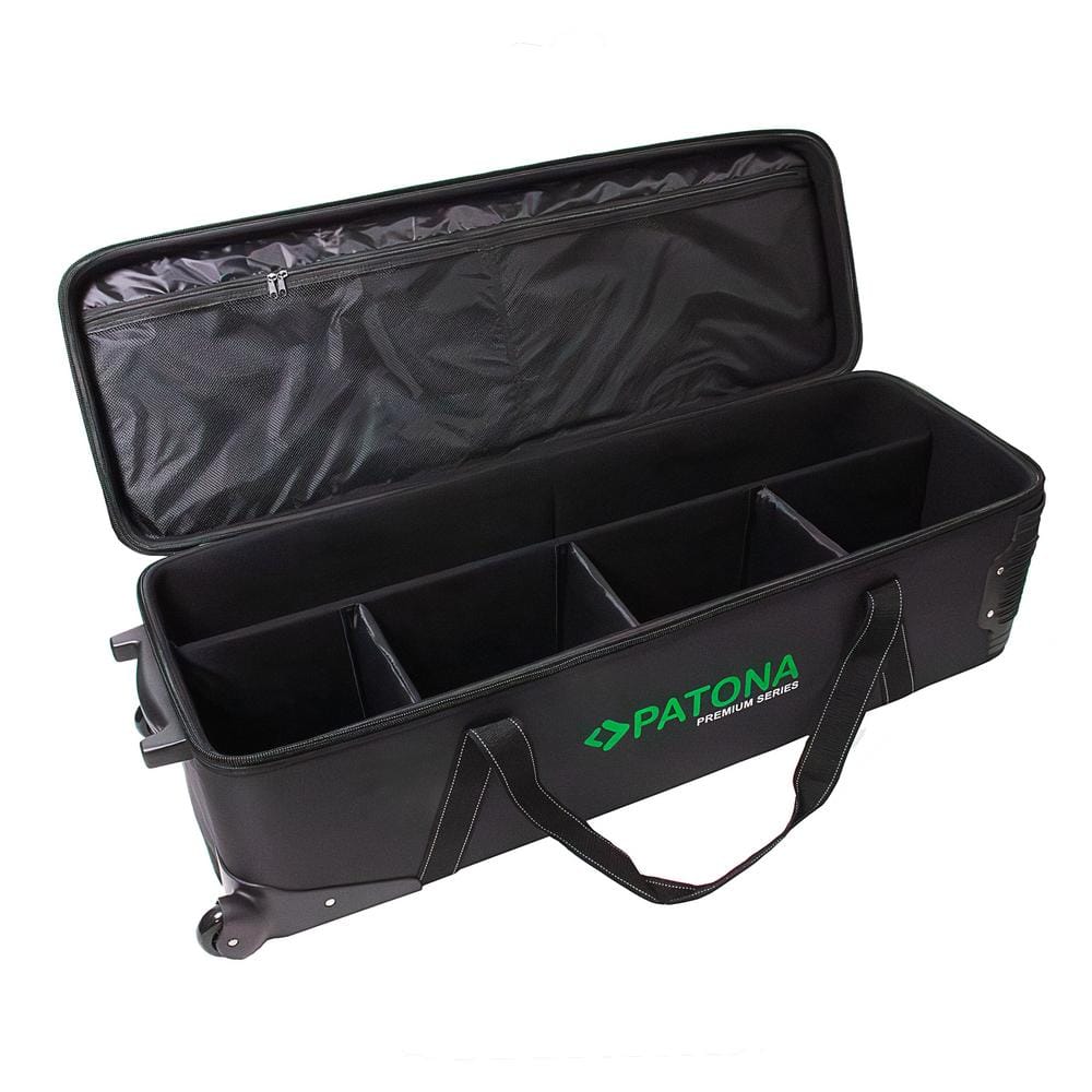 PATONA Premium Valise à roulettes 108 cm pour trépieds flashes de studio LED‑lampes accessoires photo‑équipement