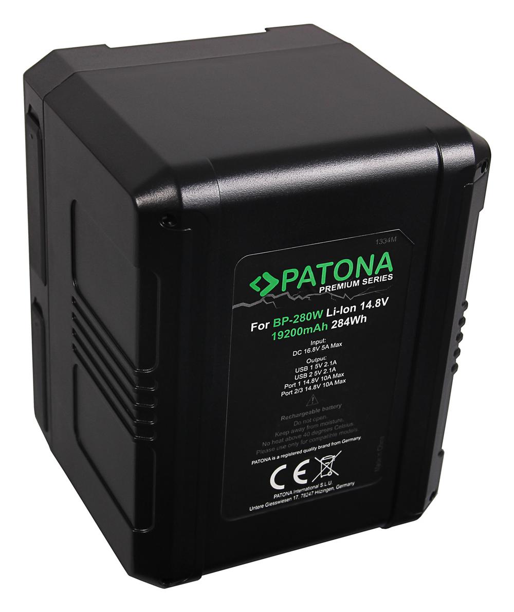PATONA Premium V‑Mount Battery 284 Wh for Sony BP280W DSR 250P 600P 650P 652P PATONA Premium V‑Mount Battery 284 Wh for Sony BP280W DSR 250P 600P 650P 652P