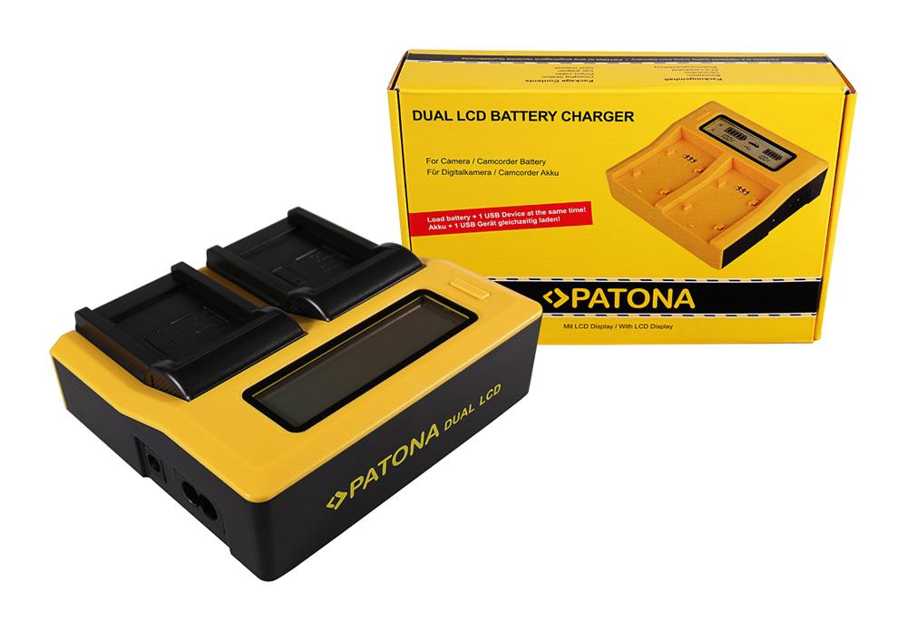 Caricabatterie USB Duale LCD PATONA per batterie Canon NB‑4L NB‑5L – compatibile con Digital Ixus i zoom i 7 800 IS 850 IS Caricabatterie USB Duale LCD PATONA per batterie Canon NB‑4L NB‑5L – compatibile con Digital Ixus i zoom i 7 800 IS 850 IS