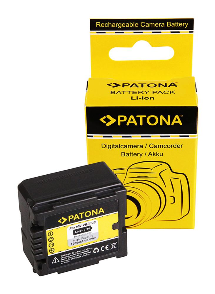 PATONA Battery for Panasonic VW-VBG130 compatible with VW-VBG070 and VW-VBG260