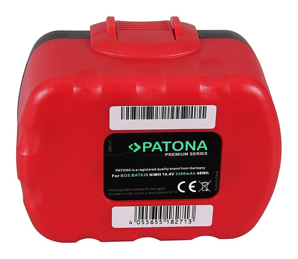 PATONA Premium Battery for Bosch BAT038 AHS 41 ART 26 EXACT 700 GDR 14/12 V 14.4 V GDS 14/12 V