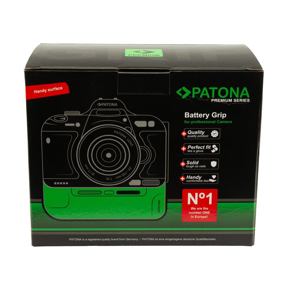 PATONA Grip Batteria Premium per Nikon Z6II Z7II per 2 EN-EL15c, ingresso USB-C, con telecomando IR