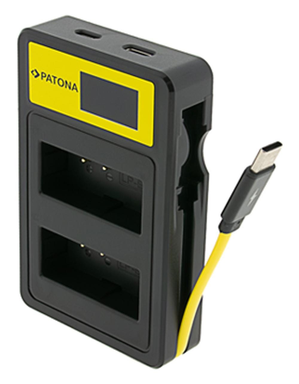 PATONA Smart Dual LCD USB Carregador para Canon LP‑E10 EOS EOS1100D EOS‑1100D Rebel T3 Kiss X50 PATONA Smart Dual LCD USB Carregador para Canon LP‑E10 EOS EOS1100D EOS‑1100D Rebel T3 Kiss X50