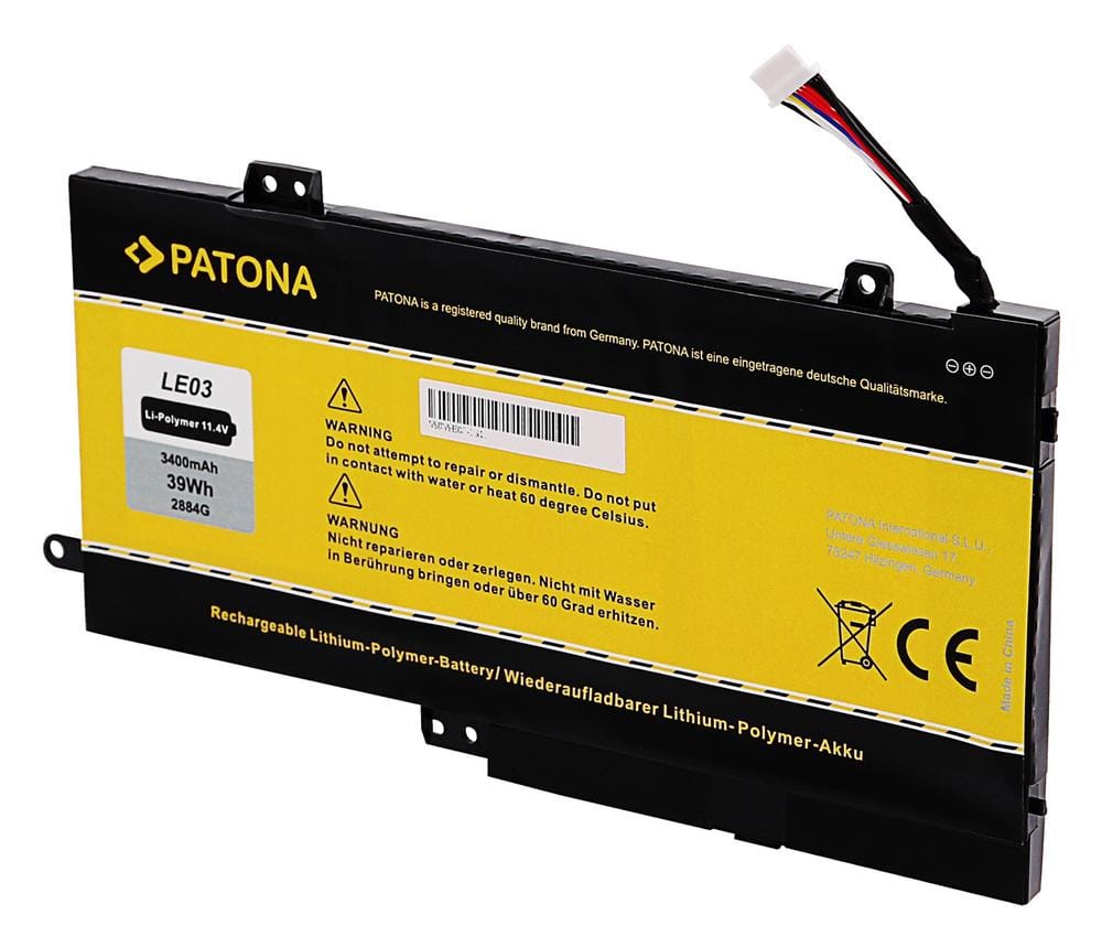 PATONA Battery for HP Envy x360 m6-w101dx W103DX W010DX W102DX Pavilion x360 - 13 s120nr LE03XL LE03 PATONA Battery for HP Envy x360 m6-w101dx W103DX W010DX W102DX Pavilion x360 - 13 s120nr LE03XL LE03