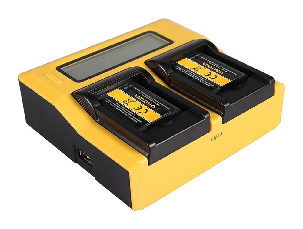 PATONA Dual LCD USB Charger for Nikon EN-EL19, Casio NP-120 and CoolPix S2500 S3100 S4100