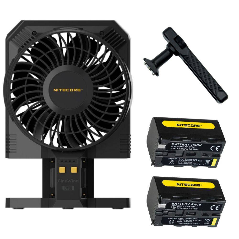 Nitecore Cinewind CW30 ventilador de vento móvel gerador de vento Nitecore Cinewind CW30 ventilador de vento móvel gerador de vento