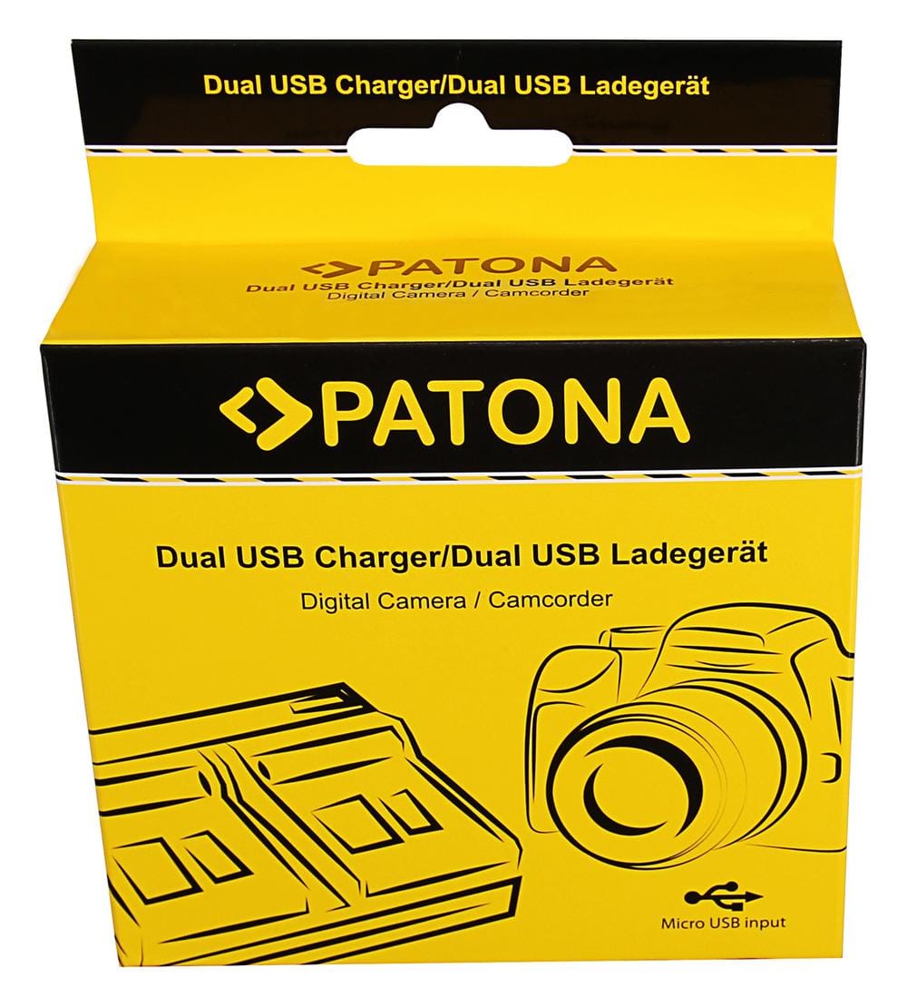 Caricatore Dual PATONA per Sony NP-FT1 NP-FR1 DSC‑T1 DSC‑T3 DSC‑T5 DSC‑T9 DSC‑T10 L1 DSC‑T33 DSC‑T11