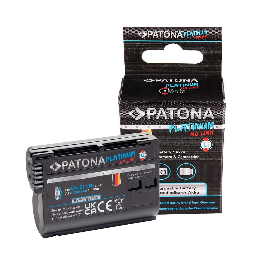 PATONA Platinum Batería para Nikon EN-EL15b D7000 D7100 D600 D610 D800 D800E D810 D850 Z7 V1 PATONA Platinum Batería para Nikon EN-EL15b D7000 D7100 D600 D610 D800 D800E D810 D850 Z7 V1