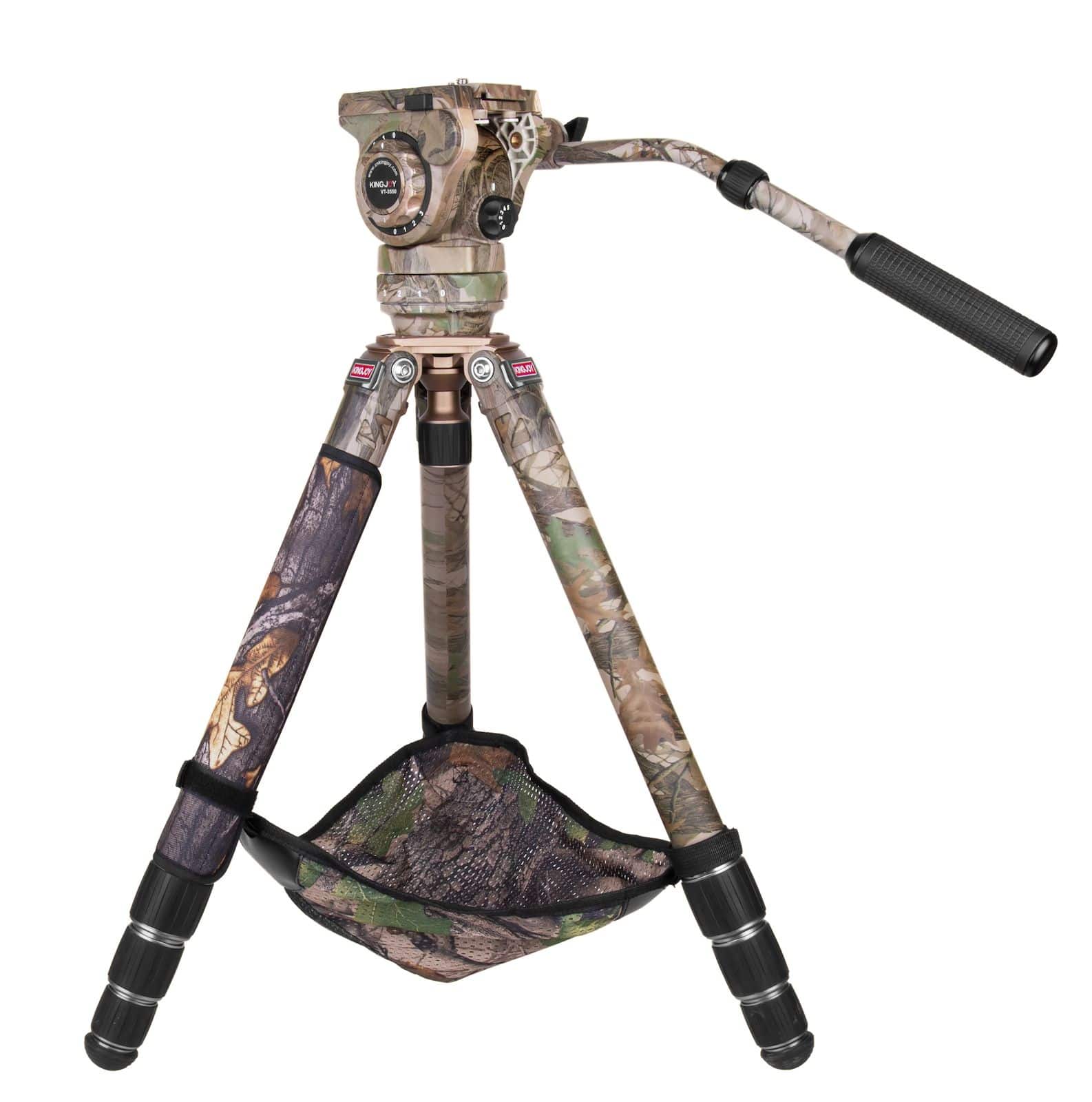 Tripé Mountain Series Carbon Camouflage C86M com cabeça de tripé VT-3550M Tripé Mountain Series Carbon Camouflage C86M com cabeça de tripé VT-3550M