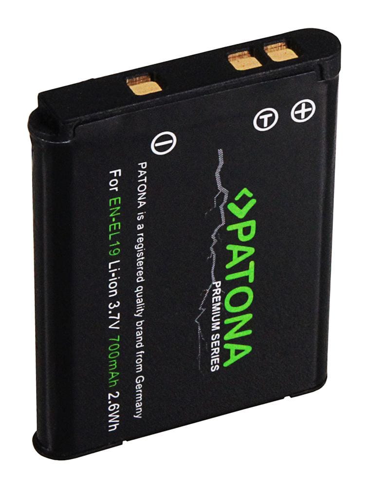 PATONA Premium Battery for Nikon EN-EL19 CoolPix S32 S6400 S3100 S2600