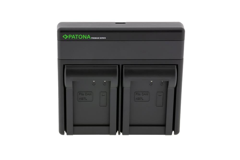 Chargeur Premium Dual PD Performance PATONA pour Canon NB-7L avec entrée/sortie USB‑C Chargeur Premium Dual PD Performance PATONA pour Canon NB-7L avec entrée/sortie USB‑C