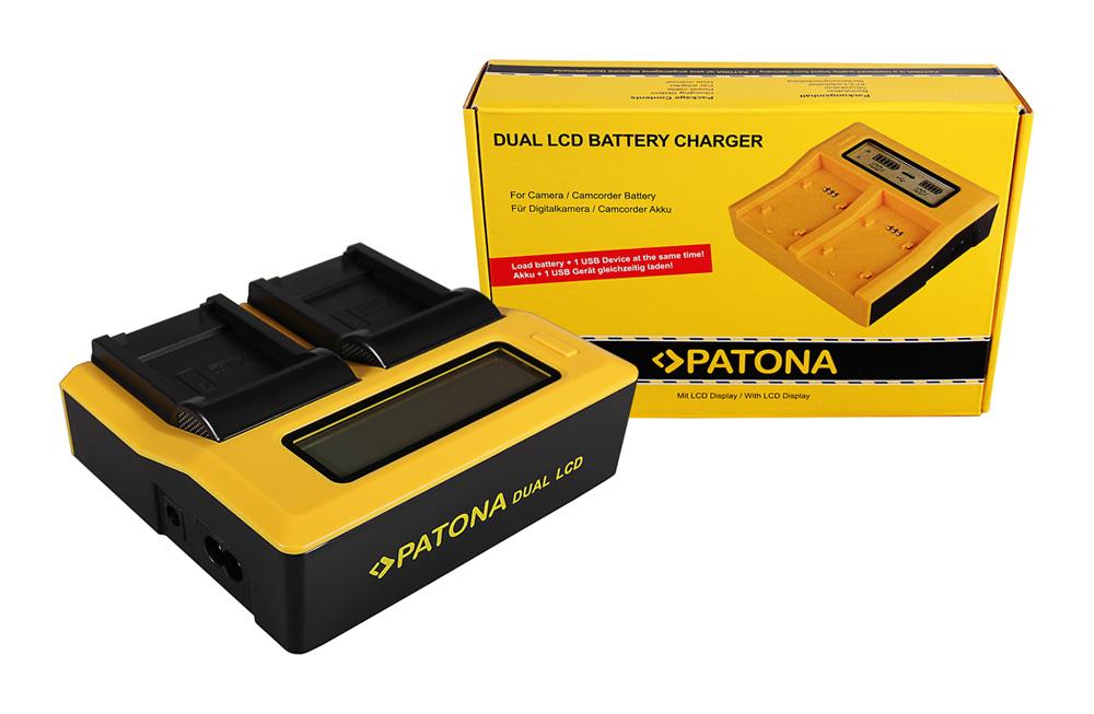 Carregador Dual LCD USB PATONA para Canon NB-8L Powershot A2200 A3000 IS A3000IS A3100 IS A3100IS