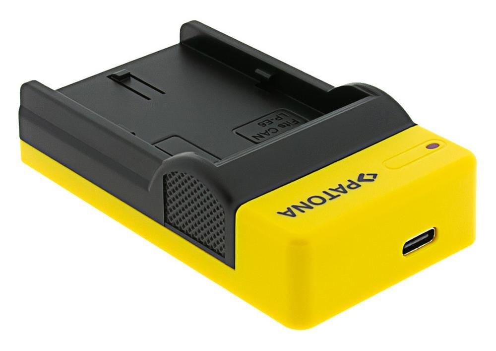 Carregador USB Slim PATONA com entrada USB‑C para Canon LP‑E6 EOS 5D 60D 60Da 6D 7D EOS 70D EOS‑70D