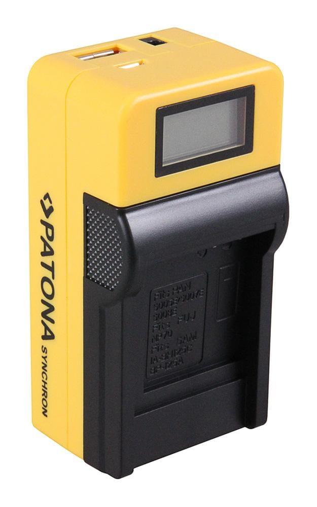PATONA Synchron Carregador USB para Casio NP70 NP-70 com ecrã LCD PATONA Synchron Carregador USB para Casio NP70 NP-70 com ecrã LCD