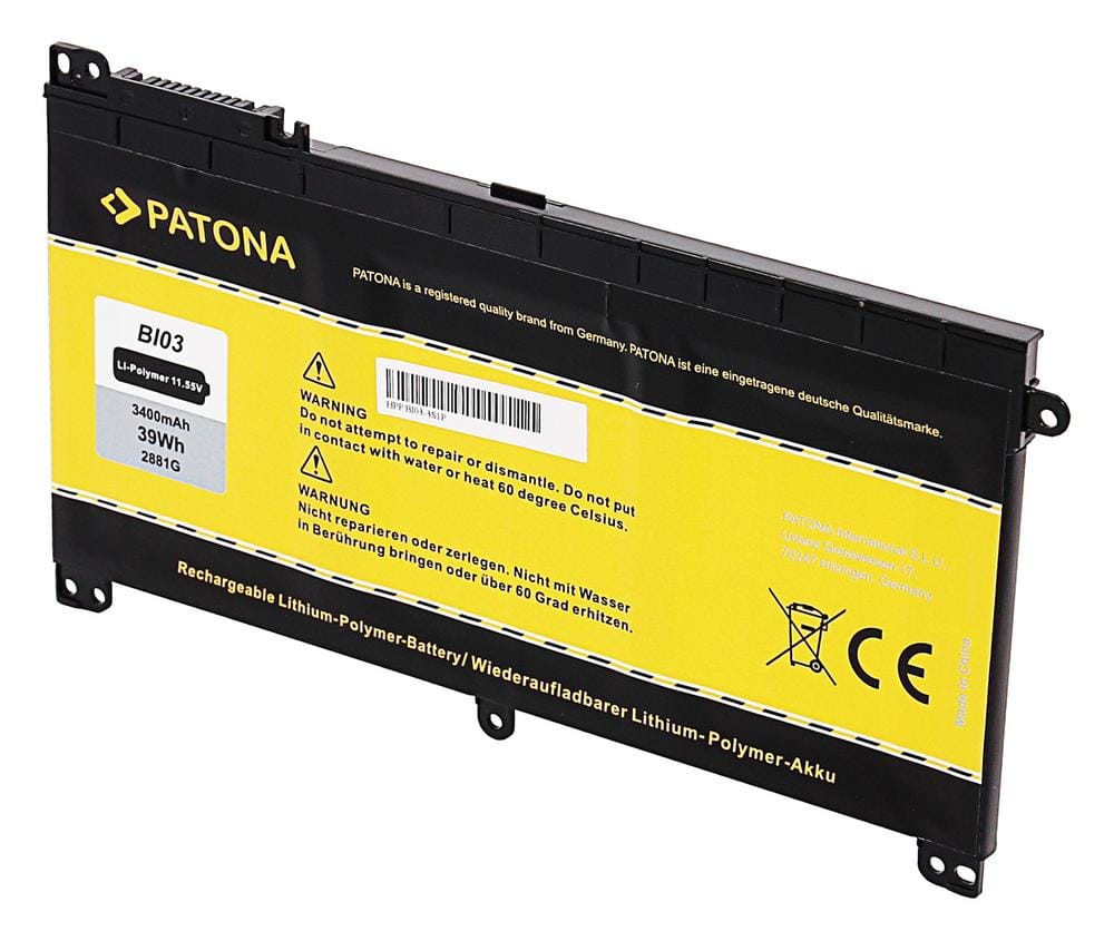 PATONA Batería para HP Pavilion X360 Serie BI03XL B103XL HSTNN-UB6W HSTNNUB6W TPN-W118