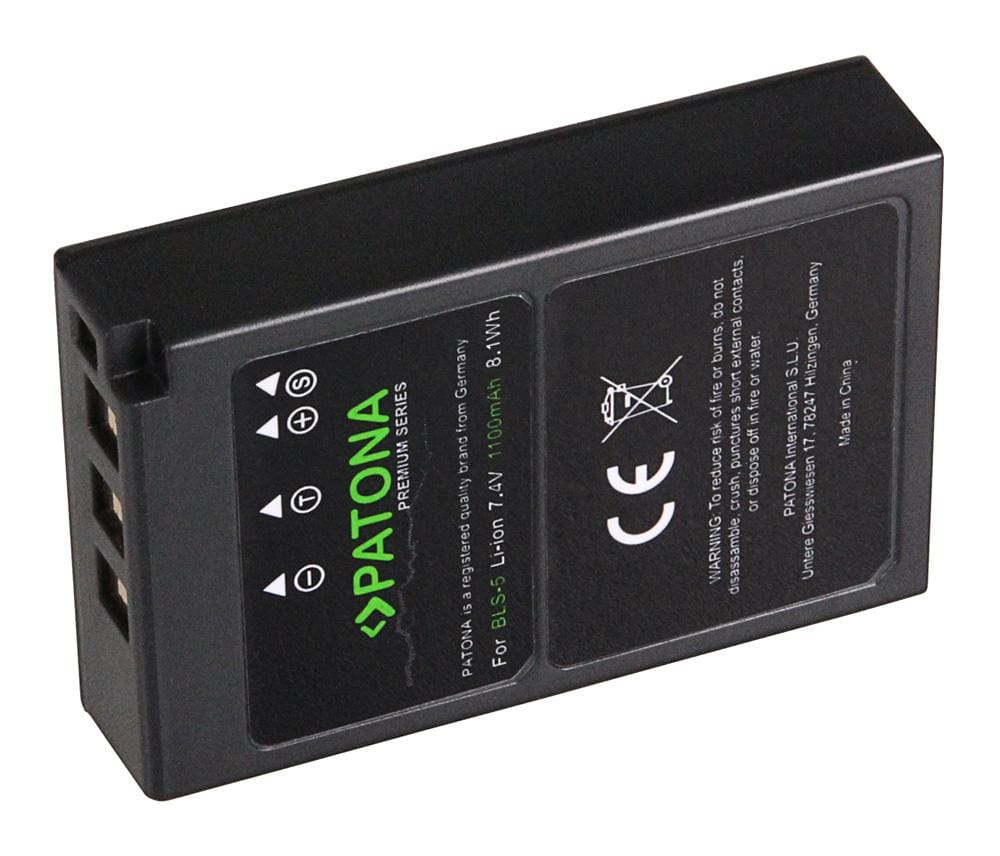 PATONA Premium Bateria para Olympus BLS5 BLS-5 E-P3 E-PL2 PEN E-PL3 E-PM1