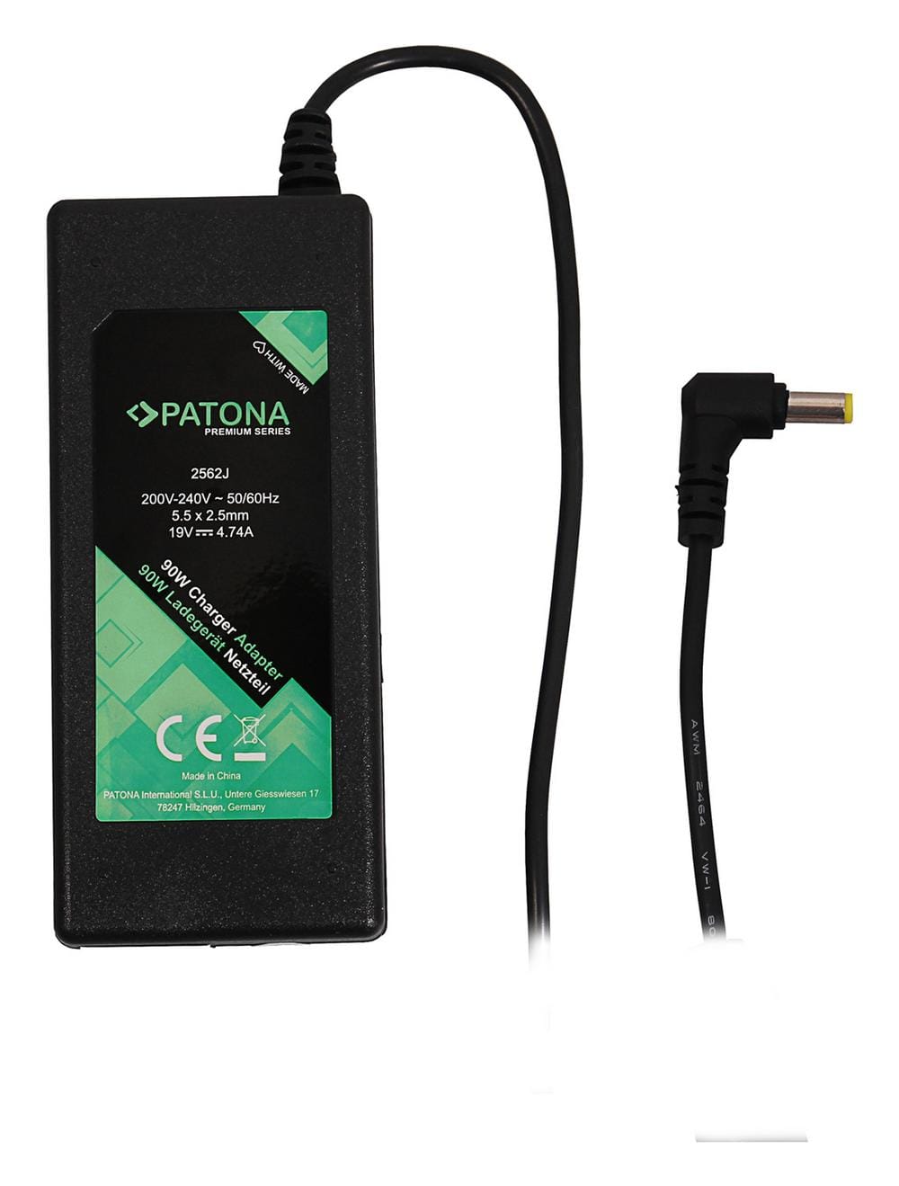 PATONA Alimentation Premium 19V 4,74A 90W pour Acer Aspire, Travelmate, Extensa, Medion PA-1900-05 PATONA Alimentation Premium 19V 4,74A 90W pour Acer Aspire, Travelmate, Extensa, Medion PA-1900-05