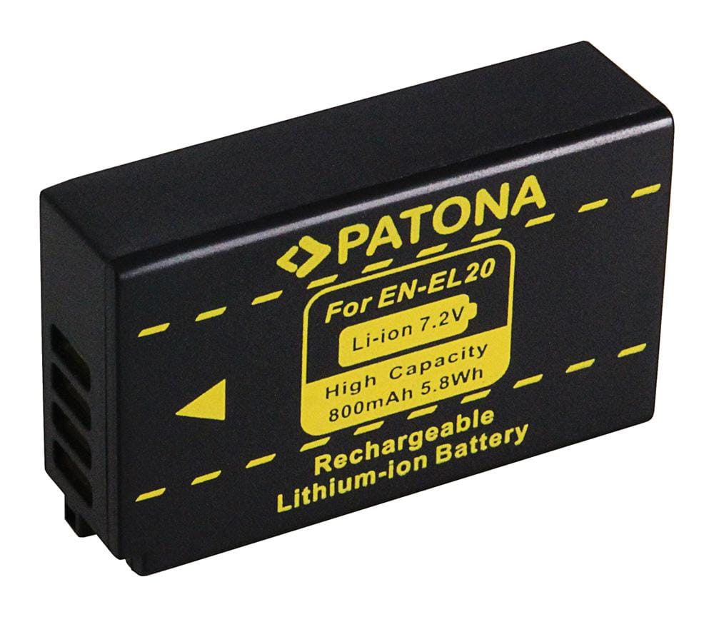 PATONA Batteria per Nikon 1J1 EN-EL20 1 J-1 J1 BATTERIA ACCU Nikon ENEL20 PATONA Batteria per Nikon 1J1 EN-EL20 1 J-1 J1 BATTERIA ACCU Nikon ENEL20