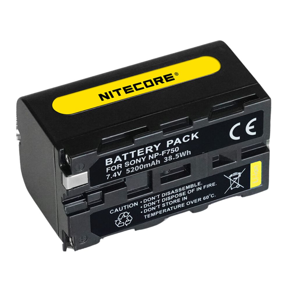 Batteria Nitecore per Sony NP-F750 5200mAh Batteria Nitecore per Sony NP-F750 5200mAh