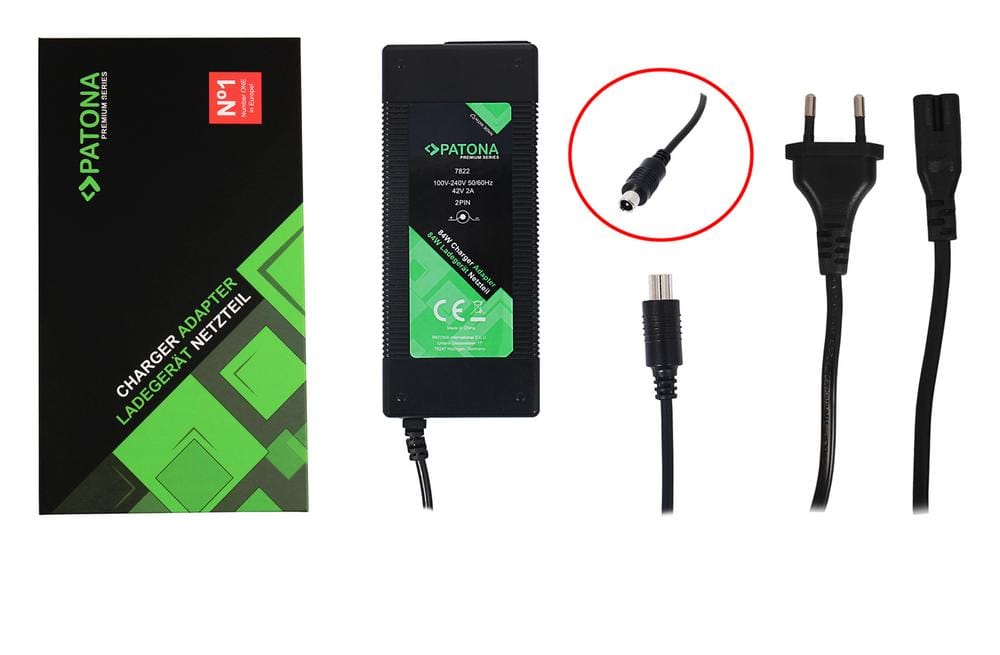 PATONA Alimentation Premium 42V 2A pour Xiaomi E‑Scooter M365 M365 PRO PRO2 1S Nineboot ES1 ES2 ES3 ES4 PATONA Alimentation Premium 42V 2A pour Xiaomi E‑Scooter M365 M365 PRO PRO2 1S Nineboot ES1 ES2 ES3 ES4