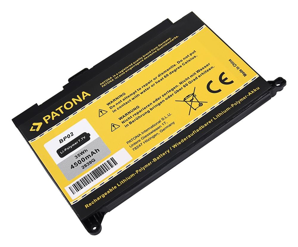 PATONA bateria para HP Pavilion PC 15 BP02 BP02XL 849569-421 849569-541 849569-542 849909-850 849569-543 PATONA bateria para HP Pavilion PC 15 BP02 BP02XL 849569-421 849569-541 849569-542 849909-850 849569-543