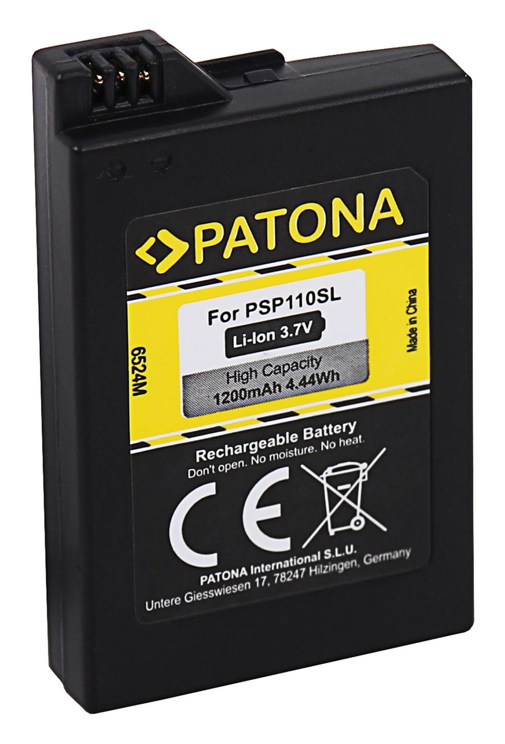 PATONA Batterie pour Sony PlayStation Portable Lite Slim & Lite PSP2000 3000 Brite PSP‑S110