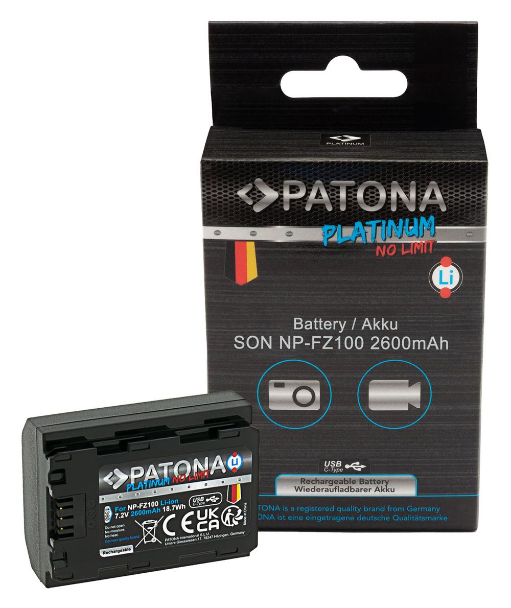 PATONA Platinum Batteria con ingresso USB-C per Sony NP-FZ100 A7 III A7M3 Alpha 7 III A7 R III A7RM3 Alpha 7 PATONA Platinum Batteria con ingresso USB-C per Sony NP-FZ100 A7 III A7M3 Alpha 7 III A7 R III A7RM3 Alpha 7