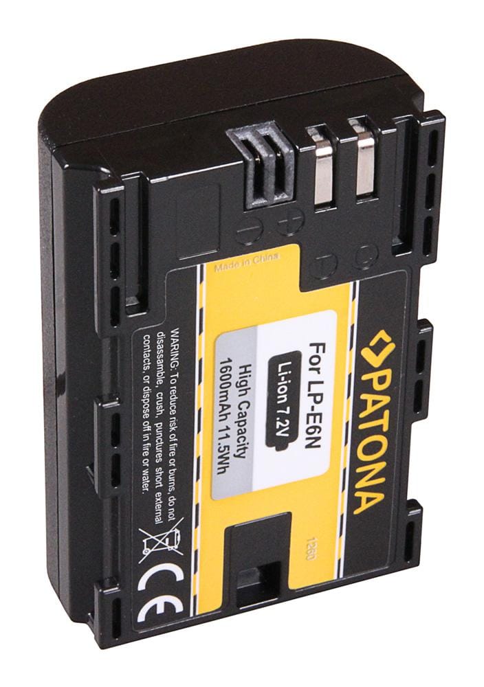 PATONA Battery for Canon LP-E6N LPE6N EOS R EOS 80D 7D 70D 6D 60D Mark II Mark III R5D PATONA Battery for Canon LP-E6N LPE6N EOS R EOS 80D 7D 70D 6D 60D Mark II Mark III R5D