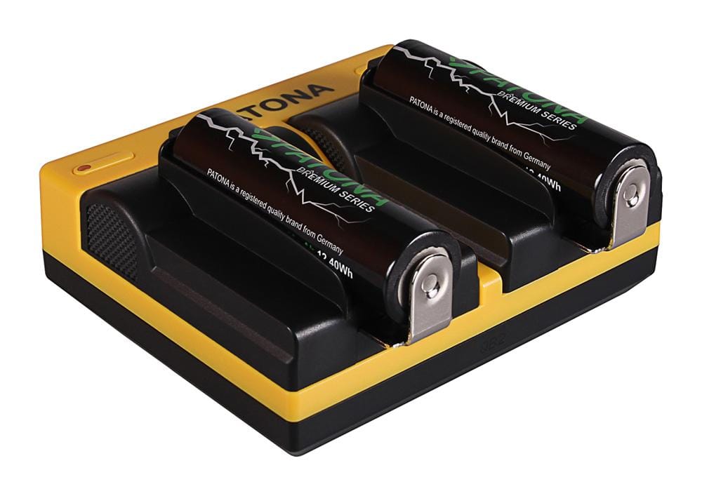 PATONA Dual Charger for 18650 Cells ICR18650-26F INR18650F1L NCR18650B US18650VTC5 US18650VTC6