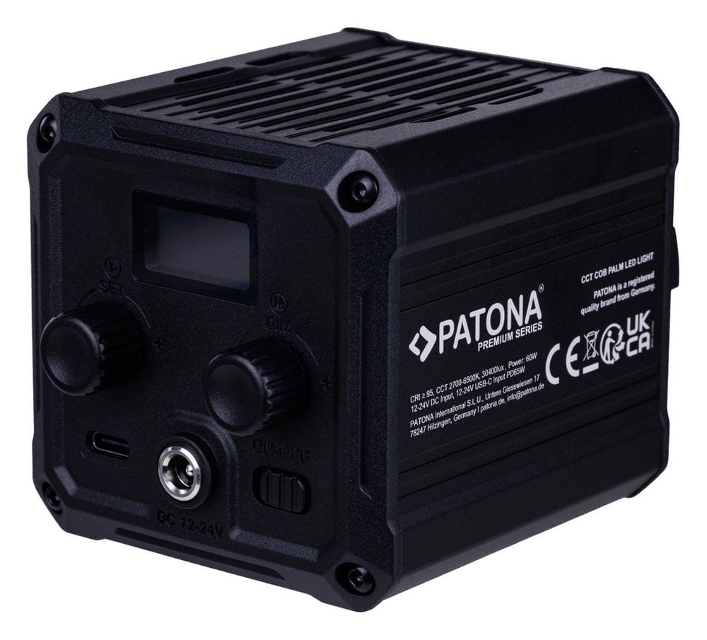 PATONA Premium LED luce foto e video professionale 60W COB ML-600 con borsa