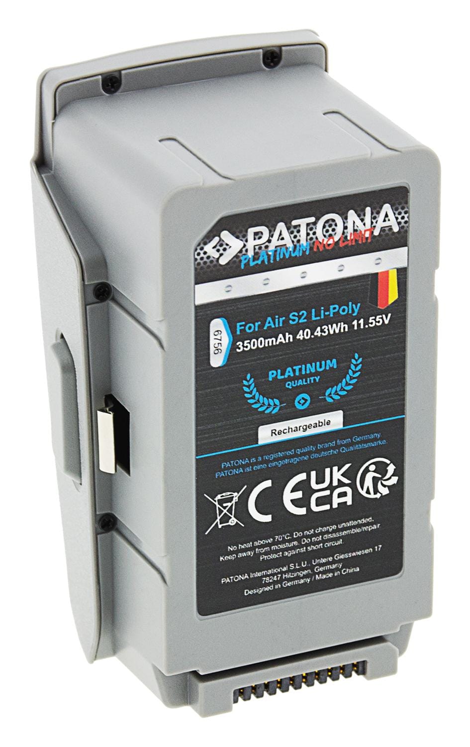 Batterie PATONA Platinum pour DJI Air 2S et Mavic Air 2 CP.MA.00000268.01 Batterie PATONA Platinum pour DJI Air 2S et Mavic Air 2 CP.MA.00000268.01