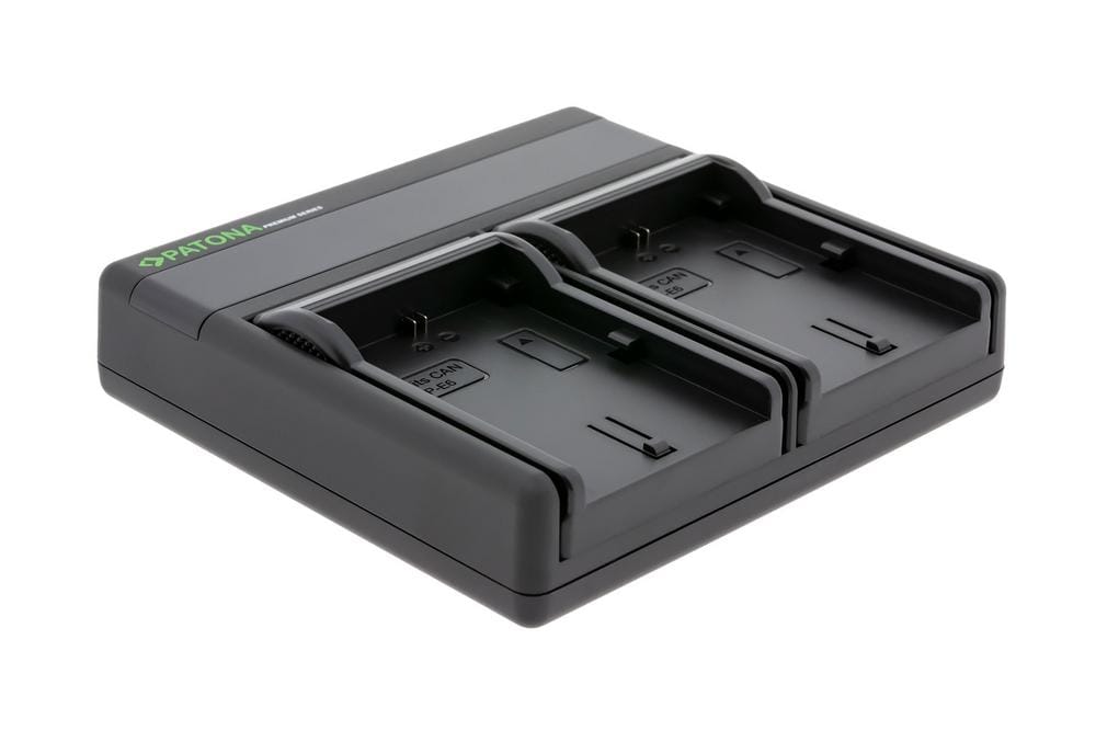 PATONA Premium Dual PD Performance Charger for Canon LP‑E6 with USB‑C Input/Output