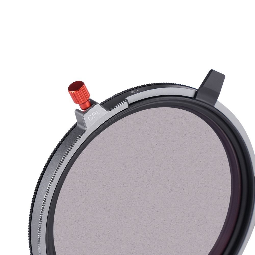 ROUND Variable screw-in VND with CPL & Black Mist 1.5-8 Stops 3in1 round filter incl. lens cap
