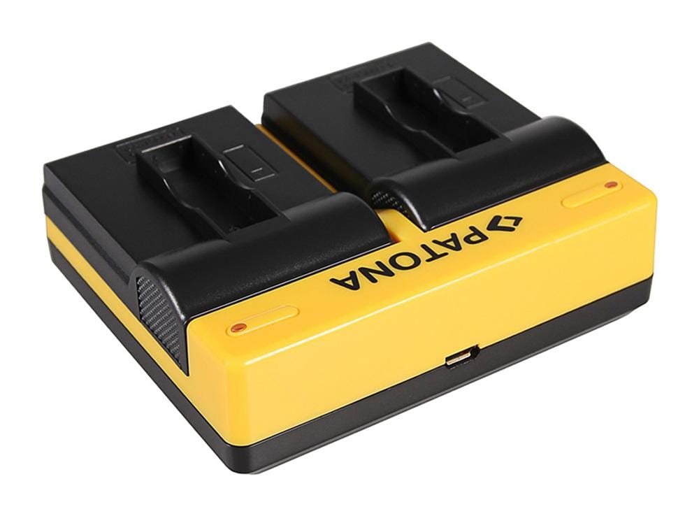 PATONA Dual Charger for GoPro AHDBT-401 Hero4 Black Edition & Hero5 Black, includes Micro-USB Cable