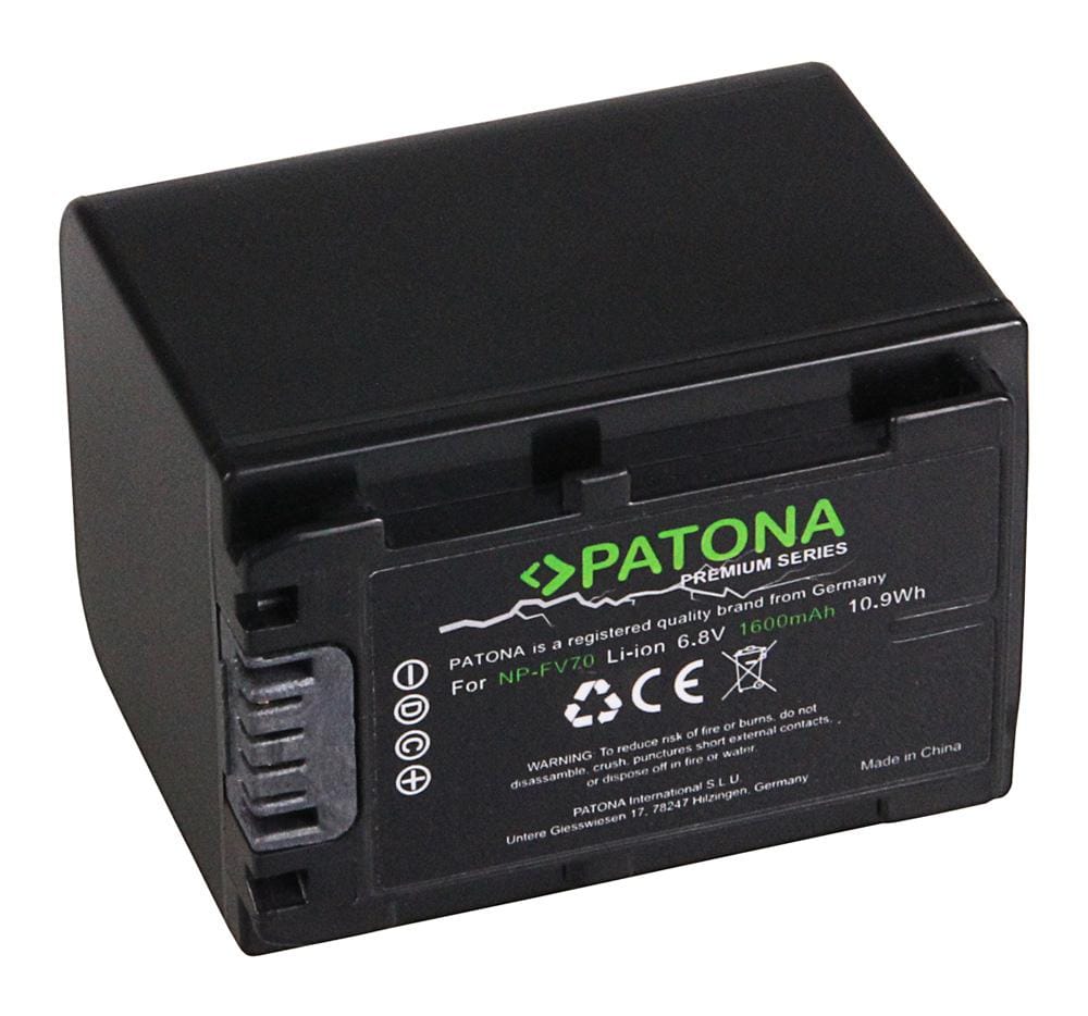 PATONA Batteria Premium per Sony NP-FV30 NP-FV50 NP-FV70 NP-FV100 DCR SR21E PATONA Batteria Premium per Sony NP-FV30 NP-FV50 NP-FV70 NP-FV100 DCR SR21E