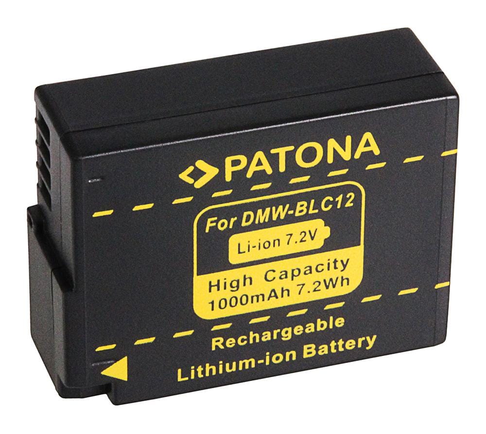 PATONA batteria per Panasonic DMW-BLC12 E Lumix DM FZ200 BLC12 BLC12PP