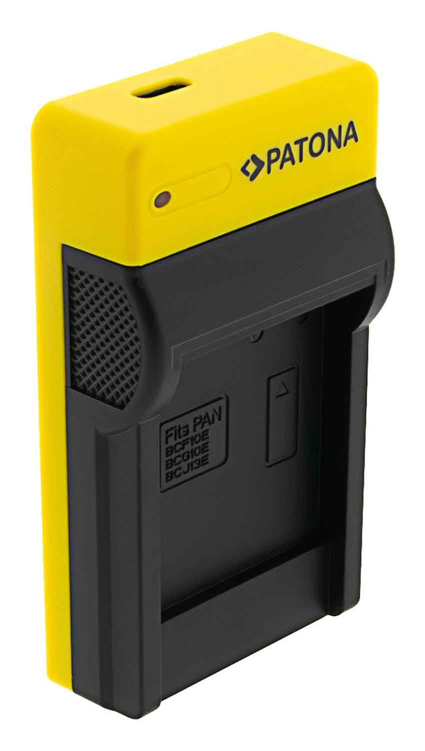 Caricatore USB‑C Slim PATONA per Panasonic DMW‑BCF10E Lumix DMC‑FS7 DMCLX5 DMC‑LX5 Caricatore USB‑C Slim PATONA per Panasonic DMW‑BCF10E Lumix DMC‑FS7 DMCLX5 DMC‑LX5