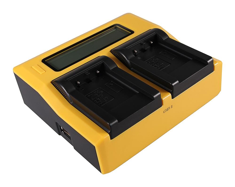 PATONA Cargador Dual LCD USB para Kodak Klic 7006 y Olympus LI‑40B