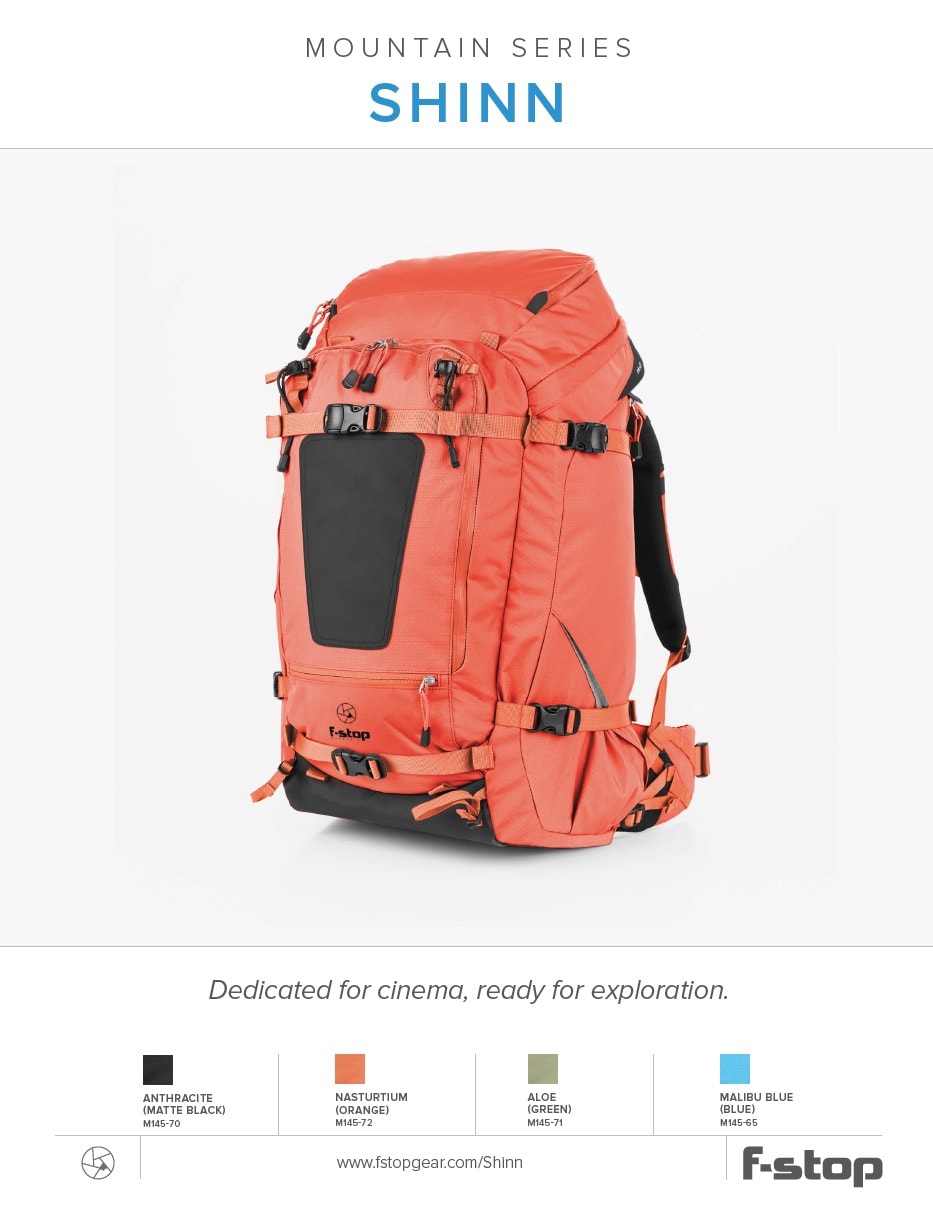 F-Stop Shinn sac à dos photo Malibu bleu F-Stop Shinn sac à dos photo Malibu bleu