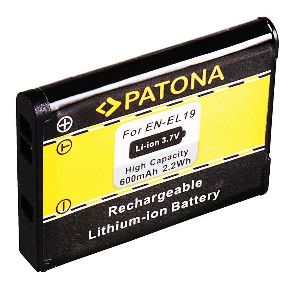 PATONA batteria per Nikon CoolPix S4100 S3100 S2500 EN-EL19 ENEL19